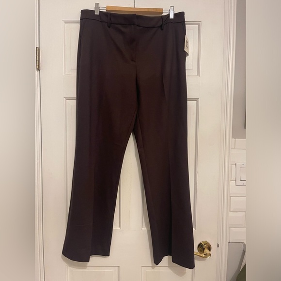 Anne Klein Pants - **NEW** Anne Klein Trouser Chocolate Brown Size 16